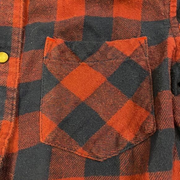 Butter Girls Checkered Sparkle Patch Flannel Shirt - Picture 3 of 6